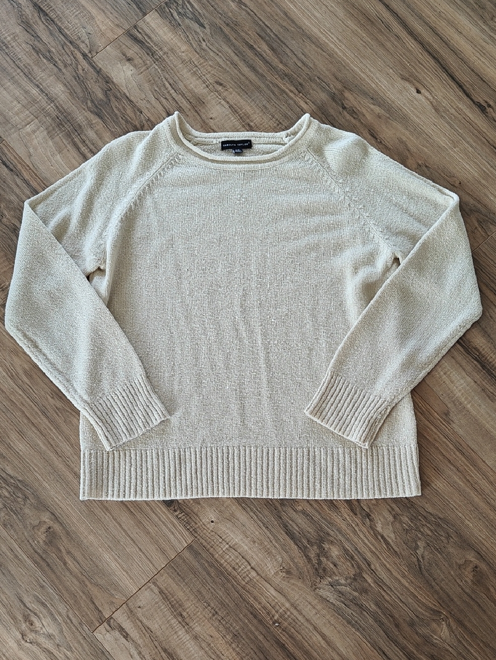 VGUC Beige Wide Neck Sweater